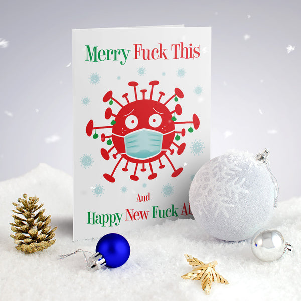 merry fuck this funny christmas cards coronavirus covid