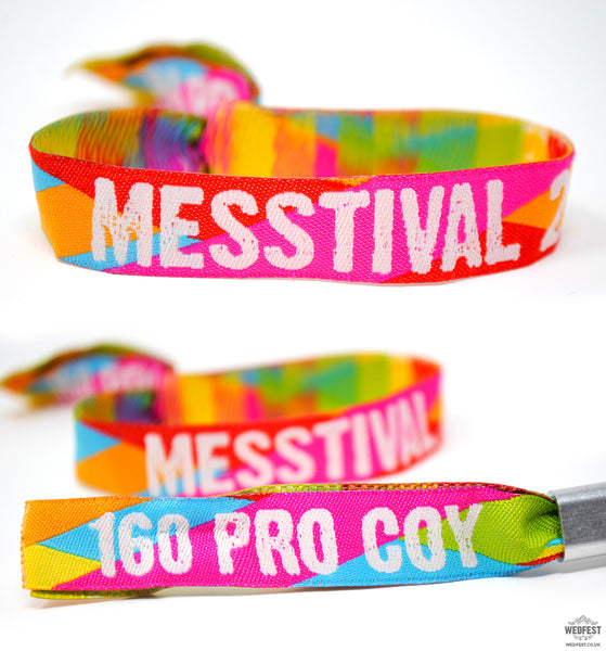 messtival wristbands custom event wristbands