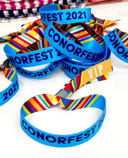 personalised festival party wristbands uk