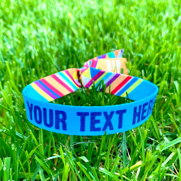 personalised festival wristbands