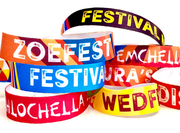 personalised festival wristbands UK