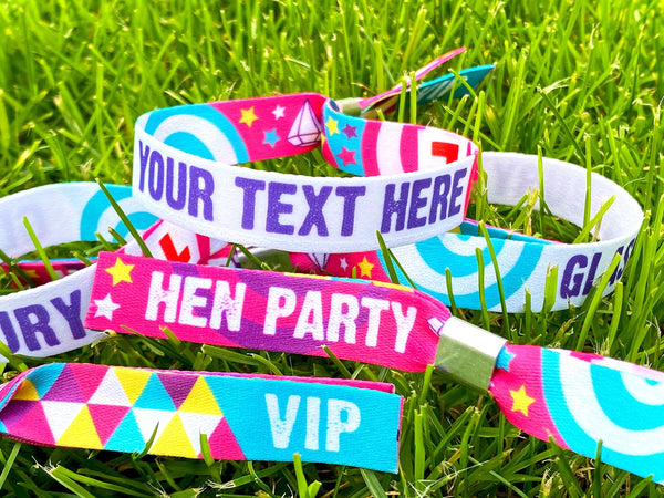 personalised hen party wristbands