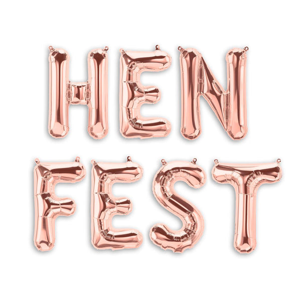HENFEST ™ 16" HEN PARTY FOIL BALLOONS - HEN FEST BALLOONS