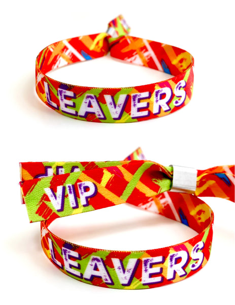 LEAVERS Wristbands - End of School Festival Party Wristbands