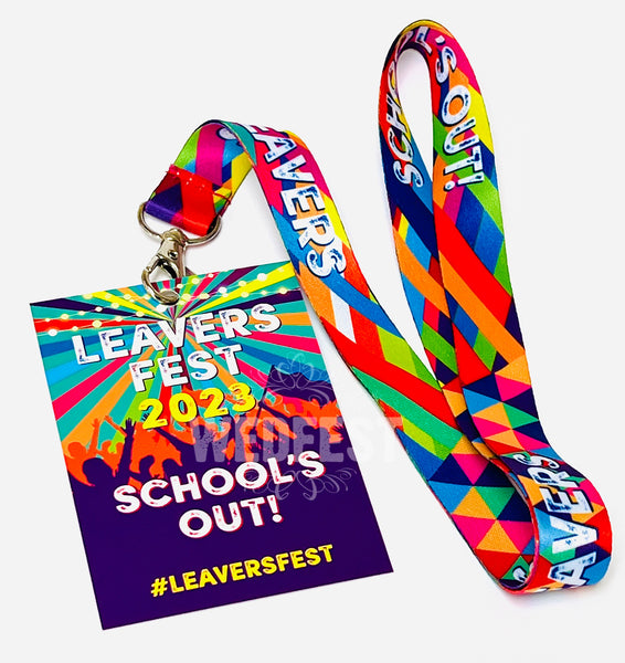 school leavers 2023 fest vip festival lanyards