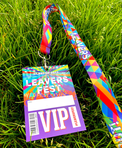 LEAVERS FEST VIP Lanyards - End of School Festival Party VIP Lanyards