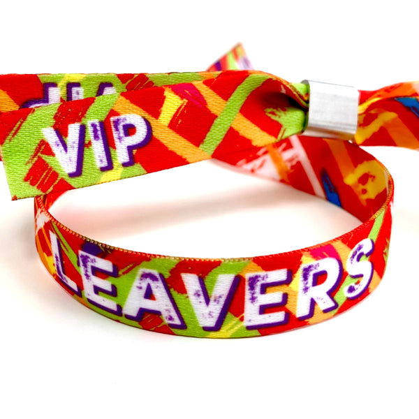 LEAVERS Wristbands - End of School Festival Party Wristbands