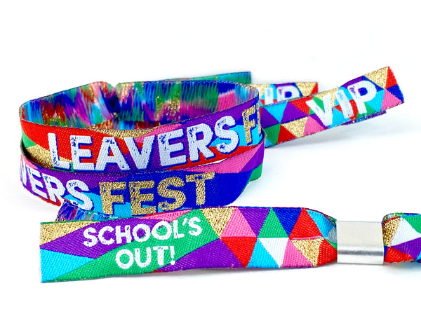 LEAVERS FEST End of School Festival Party Wristbands