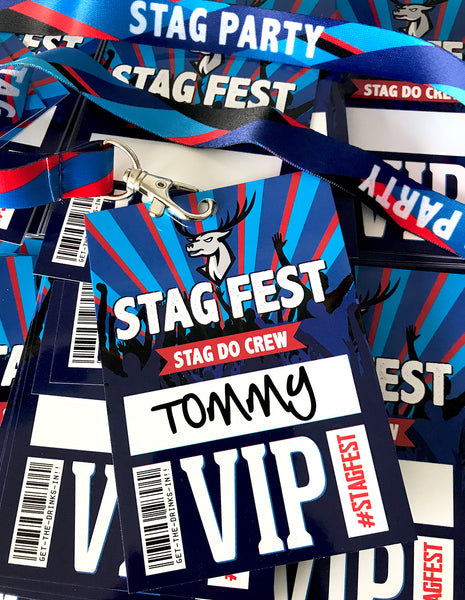 stagfest festival stag do party vip pass lanyards