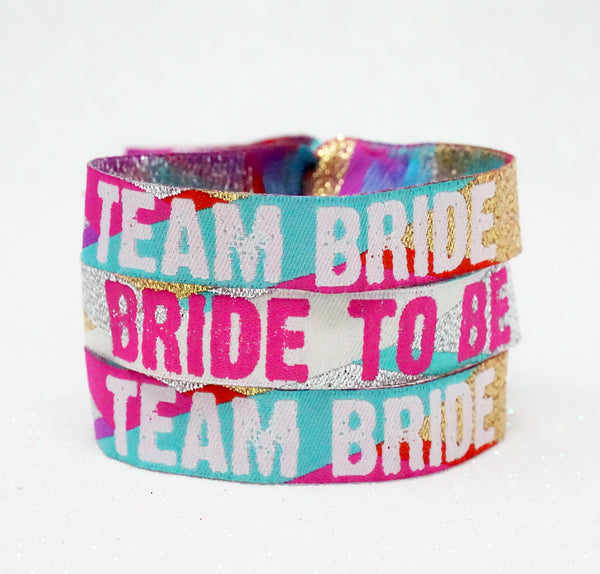 team bride festival hen party wristbands