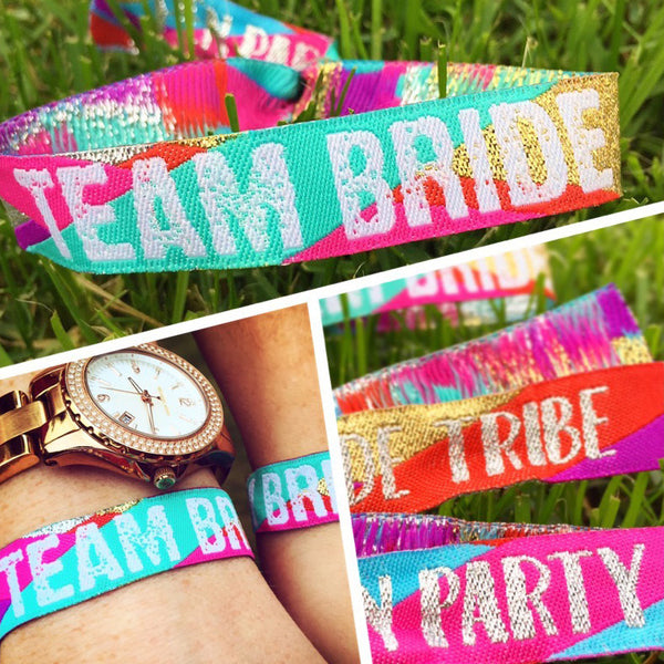 team bride hen bachelorette party WRISTBANDS