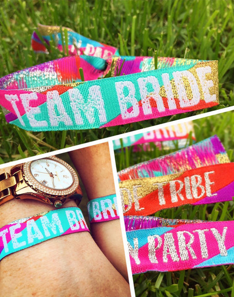 team bride hen bachelorette party bracelets
