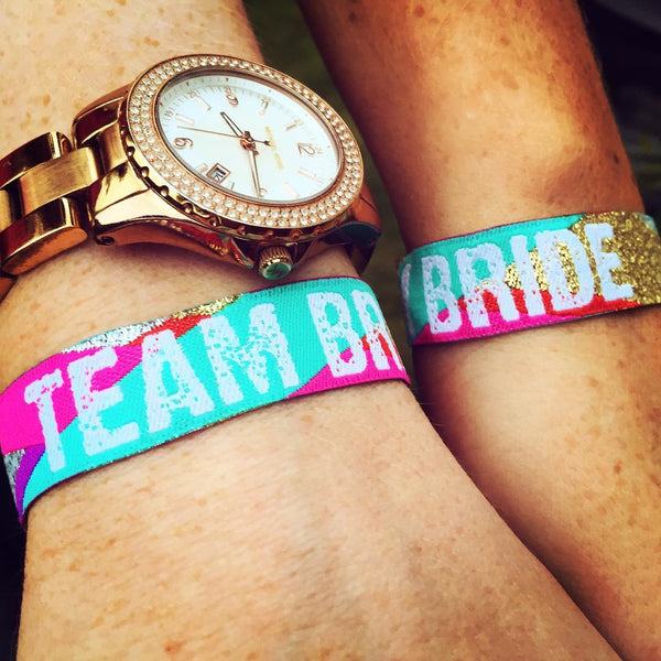 team bride hen bachelorette party favours wristbands