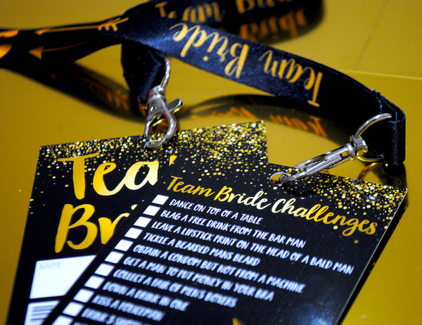 Team Bride VIP Pass Hen~Bachelorette Party Lanyard Favours