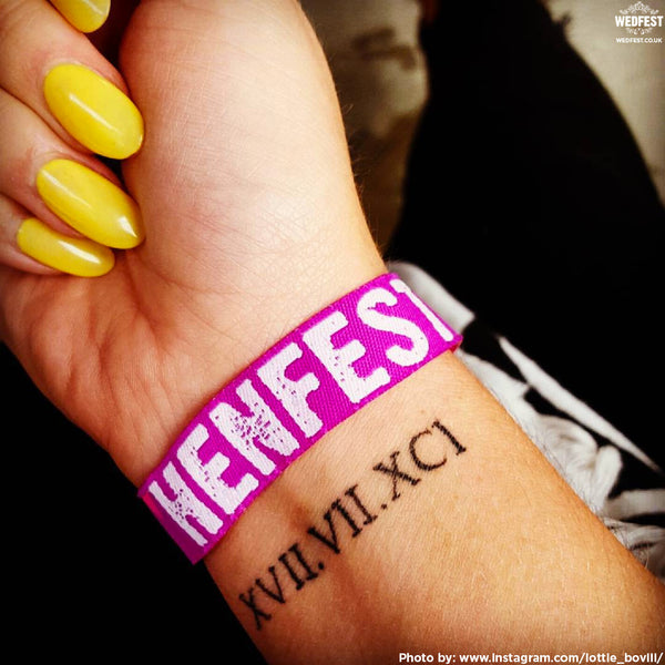 henfest hen party festival wristbands