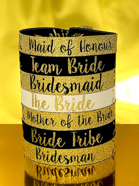 maid of honour bridesmaid hen party wristbands