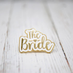 The Bride Wedding Day / Hen Party Enamel Pin Lapel Badge