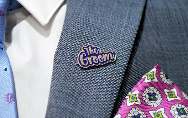 The Groom Wedding Day / Stag Party Enamel Pin Lapel Badge