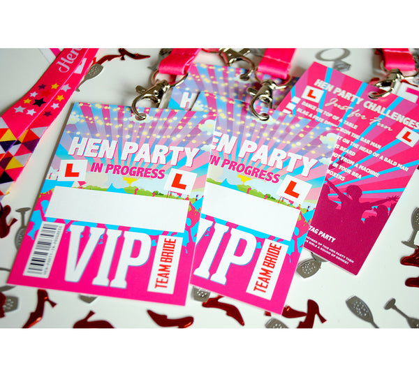 Hen Party Vip Pass Lanyards