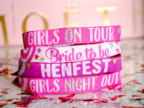 Bride To Be Hen Do Wristband