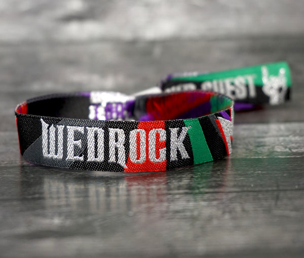 wedrock rock n roll wedding wristbands