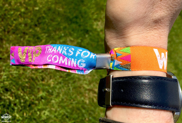 WEDSTOCK Festival Wedding Wristbands