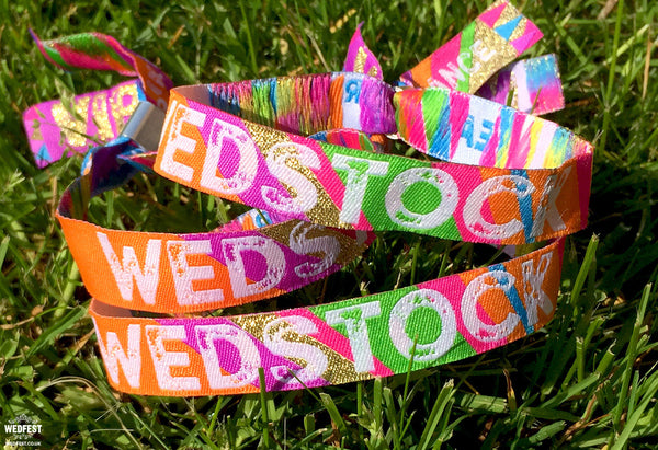 WEDSTOCK Festival Wedding Wristbands