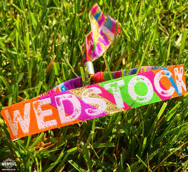 WEDSTOCK Festival Wedding Wristbands