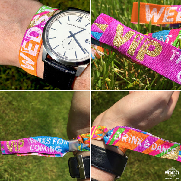 WEDSTOCK Festival Wedding Wristbands