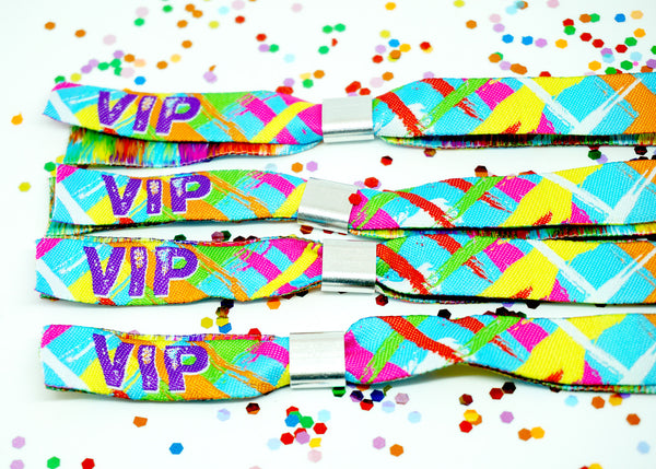 woven fabric vip guest festival party security wristbands